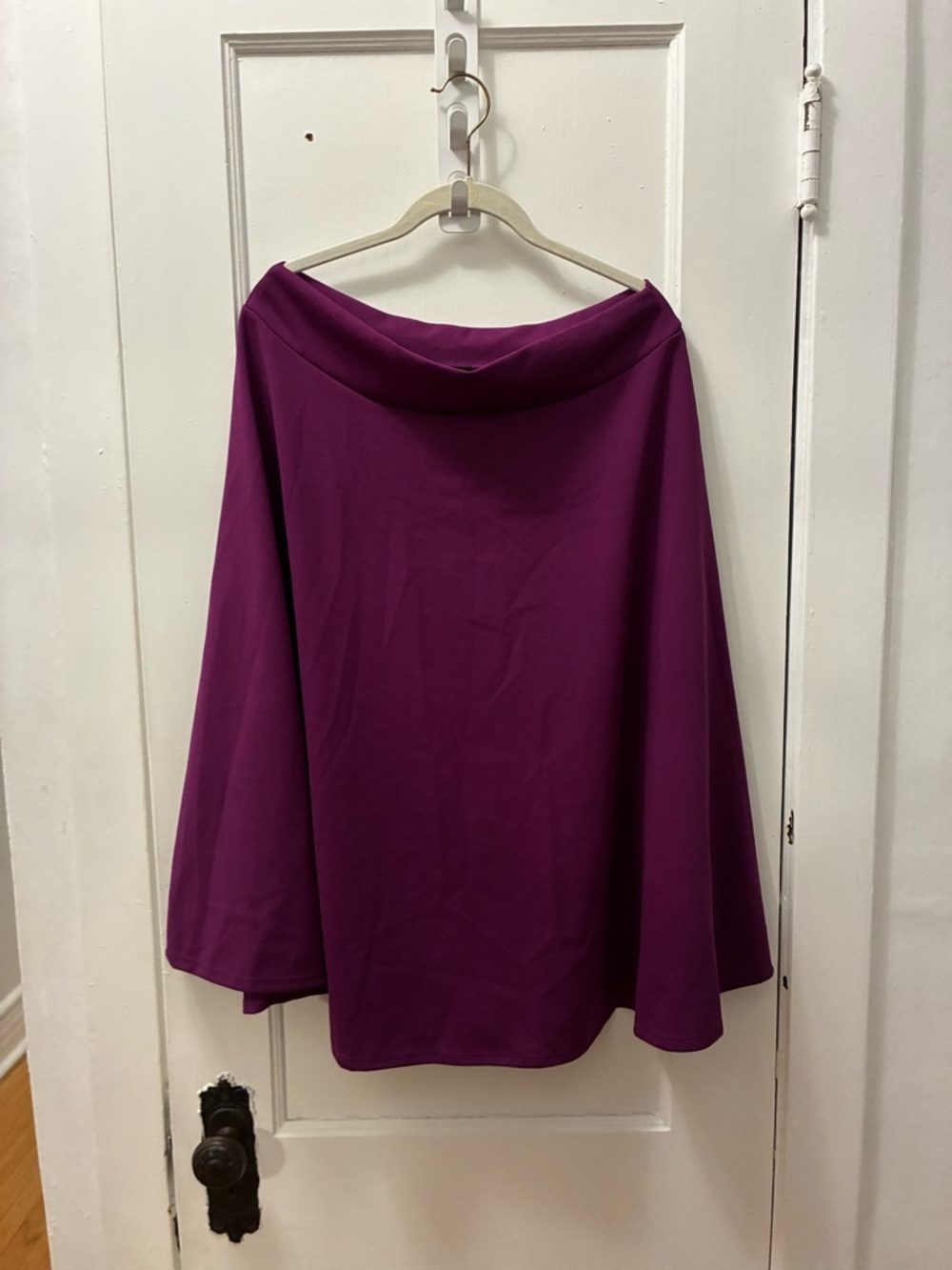 Source Unknown Vibrant Plum A-Line Skirt